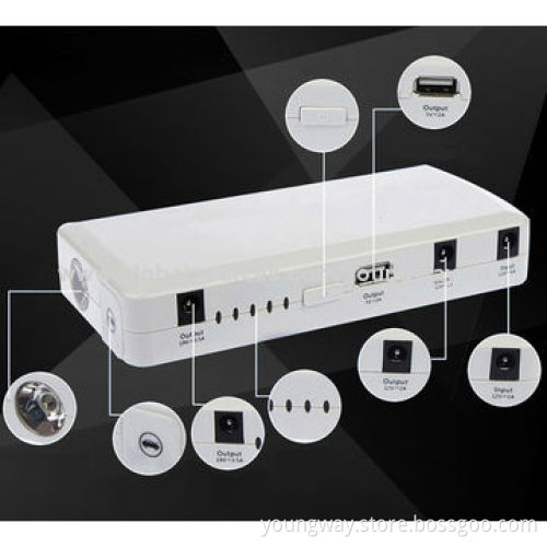 Multifunction Auto Emergency Jump Starter Power Bank, 12,000mAh Capacity